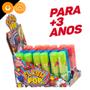 Imagem de Kit 3x17g Pirulito Que Acende Flash Pop Mini Bastão Sabores