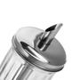 Imagem de Kit 4 Açucareiro De Vidro Com Bico Dosador Aço Inox Açúcar 300ml