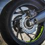 Imagem de Kit 4 Adesivos Roda Interna Moto Kawasaki verde