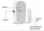 Imagem de Kit 4 Alarmes Magnéticos Proteção Portas E Janelas Sem Fio