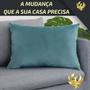 Imagem de Kit 4 Almofada Cheia Suede Retangular Decorativa 50cm X 30cm