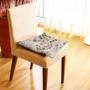 Imagem de Kit 4 Almofadas Assento Sofá Cadeira Futton Design Estampado Sofisticado Florido Resistente