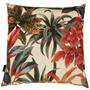 Imagem de Kit 4 Almofadas Cheias Waterhavana Impermeável Área Externa Estampa Digital Folhas Verde Vermelho Laranja 43cmx43cm