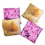 Imagem de Kit 4 Almofadas Decorativas Folhas Flores Florais