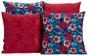 Imagem de Kit 4 Almofadas Decorativas Para Sofá Vermelho Com ul