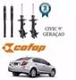 Imagem de Kit 4 Amortecedor Dianteiro Traseiro New Civic 2012/2016 G9 Cofap GP33218/GP33219/GB48248