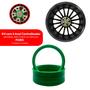 Imagem de Kit 4 Anel Centralizador Verde De Rodas Esportivas Universal Ford 71,90MM X 63,5MM