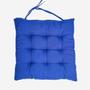 Imagem de Kit 4 Assentos Futton 40x40cm C/Fitas Para Amarrar Diversar Cores Futon Para Cadeiras Banquetas Almofadas 