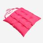 Imagem de Kit 4 Assentos Futton C/Cordinhas Para Amarrar Confortável Diversas Cores Futon Decoração Para Cadeiras Banquetas Piquenique