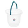 Imagem de Kit 4 Balde Multiuso Hydrus 8,5 litros Transp. 29x26 Cm