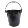 Imagem de Kit 4 Baldes Multiuso Preto com Alça Resistente 8.5 Litros