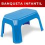 Imagem de Kit 4 Banqueta Banquinho Infantil de Plástico Até 30kg Resistente Multiuso