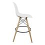 Imagem de Kit 4 Banquetas Charles Eames Eiffel Wood Design Base Fixa