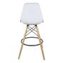 Imagem de Kit 4 Banquetas Charles Eames Eiffel Wood Design Base Fixa