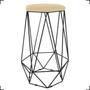 Imagem de Kit 4 Banquetas Decorativas Para Sala Hexagonal Aramado Base Bronze/Dourada/Preta Suede Cores - Clique E Decore