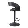 Imagem de Kit 4 Banquetas Londrina Preta Hard PVC Base Disco