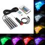 Imagem de Kit 4 Barras Led Atmosfera flexivel Rgb 12v Com Controle