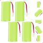 Imagem de Kit 4 Baterias Recarregáveis 2,4V 600mAh Original Para Telefones Intelbras
