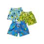 Imagem de Kit 4 Bermudas Short Tactel Infantil Menino Moda Praia Verão