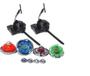 Imagem de Kit 4 Beyblade Metal Fusion Led Tornado C/Arena 2 Lançador