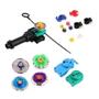 Imagem de Kit 4 Beyblade Metal Fusion Pião Super Lançador Brinquedos