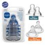 Imagem de Kit 4 Bicos Silicone Mamadeira Fluxo Rápido Super Rápido MAM