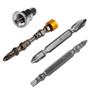 Imagem de Kit 4 Bits Phillips Redutor Ponteira Parafusadeira Chaves