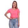 Imagem de Kit 4 Blusas Cropped Blusinha Camiseta Feminina Lisa