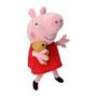 Imagem de Kit 4 Bonecos Pelúcia Familia Peppa Pig 25cm Musical Premium