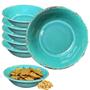 Imagem de Kit 4 Bowl Melamina Turquesa 19cm Material Tipo Plastico Grosso Resistente Não Quebra Não Risca Piscina Crianças