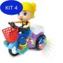 Imagem de Kit 4 Brinquedo Paty No Triciclo Bate E Volta Com Som E Luz