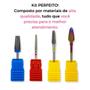 Imagem de Kit 4 Brocas Tungstênio Umbrella Bullet Flame 720 Unhas Gel