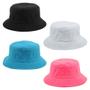 Imagem de Kit 4 Bucket Hat Liso Unissex Preto Branco, Azul E Rosa Neon