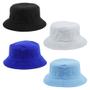 Imagem de Kit 4 Bucket Unissex Preto, Branco, Azul Royal E Azul Claro