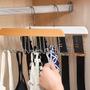 Imagem de Kit 4 Cabide Organizador Com Ganchos p/ Guarda Roupas Bonés Cintos Gravatas Bolsas Sutiã