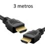 Imagem de Kit 4 Cabos HDMI Super Reforçado 3 Metros 1.4 Full HD It Blue