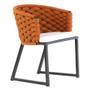 Imagem de Kit 4 Cadeira Bali Alumínio em Tricô Náutico e Mesa Trama Original