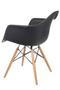 Imagem de Kit 4 Cadeira Charles Eames Eiffel Com Braço Preto