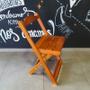 Imagem de Kit 4 Cadeira Dobrável De Madeira Maciça Bar Área Externa