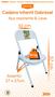 Imagem de Kit 4 Cadeira Infantil Dobrável Em Aço Resistente Até 40 Kg Ideal P/ Crianças Cores Estampas Divertidas Não Risca Chão