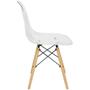 Imagem de Kit 4 Cadeiras Charles Eames Cristal Eiffel Wood Designer