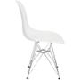 Imagem de Kit 4 Cadeiras Charles Eames Eiffel Base Metal Cromado