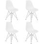 Imagem de Kit 4 Cadeiras Charles Eames Eiffel Base Metal Cromado