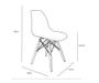 Imagem de Kit 4 Cadeiras Charles Eames Eiffel Café Base Madeira Sala Cozinha Jantar - BERING