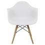 Imagem de Kit 4 Cadeiras Charles Eames Eiffel Com Braço - Branca