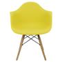 Imagem de Kit 4 Cadeiras Charles Eames Eiffel Design Wood Com Braços