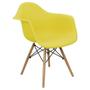 Imagem de Kit 4 Cadeiras Charles Eames Eiffel Design Wood Com Braços
