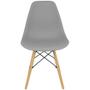 Imagem de Kit 4 Cadeiras Charles Eames Eiffel Wood Design - Cinza