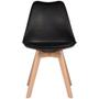 Imagem de Kit 4 Cadeiras Charles Eames Leda Luisa Saarinen Design Wood