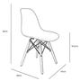 Imagem de Kit 4 Cadeiras Charles Eames Wood Design Eiffel Branco